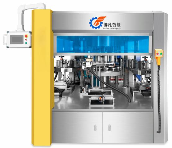 旋转式多标头不干胶贴标机