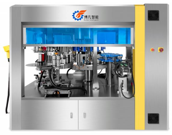 旋转式全伺服定位不干胶贴标机